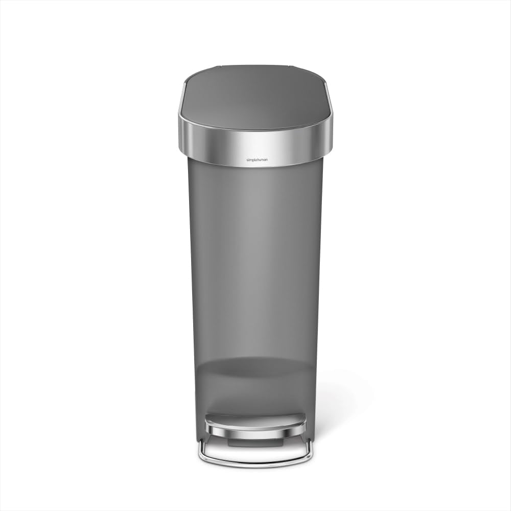 40L Stainless Steel Step Trash Can R63939