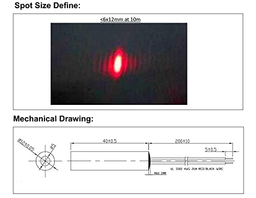 650nm 660nm Red Dot Laser Module K487