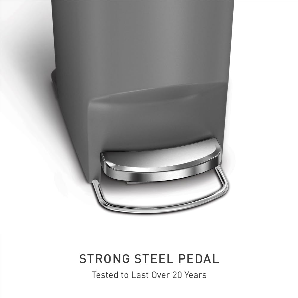 40L Stainless Steel Step Trash Can R63939