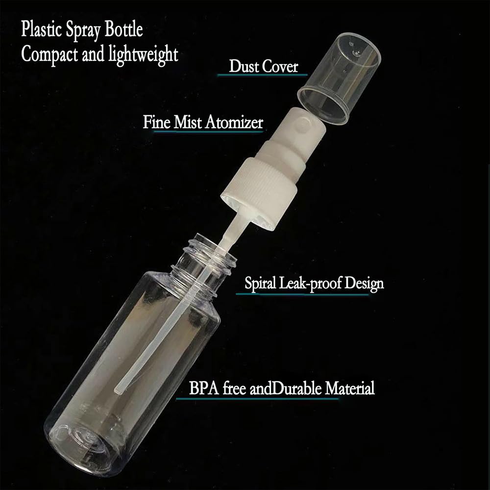 Clear Empty Travel Spray Bottles D9965