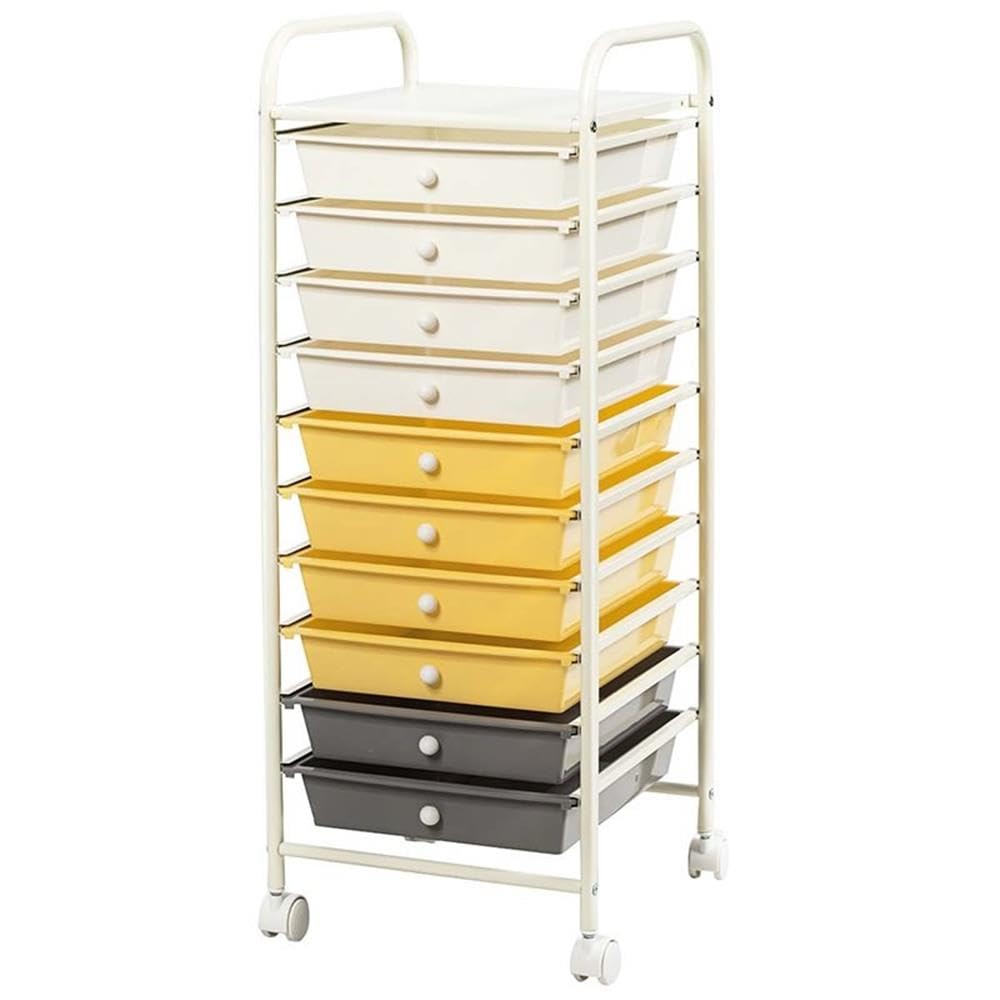 Rolling Storage Cart with 10 Drawers H75993