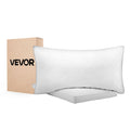 Queen Size White Set of 2 Bed Pillows J96102