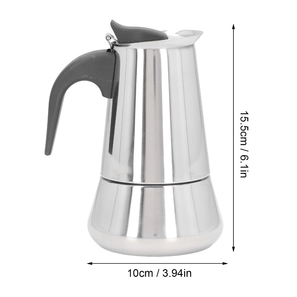 4 Cup Stainless Steel Stovetop Moka Pot V42876