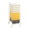 Rolling Storage Cart with 10 Drawers H75993