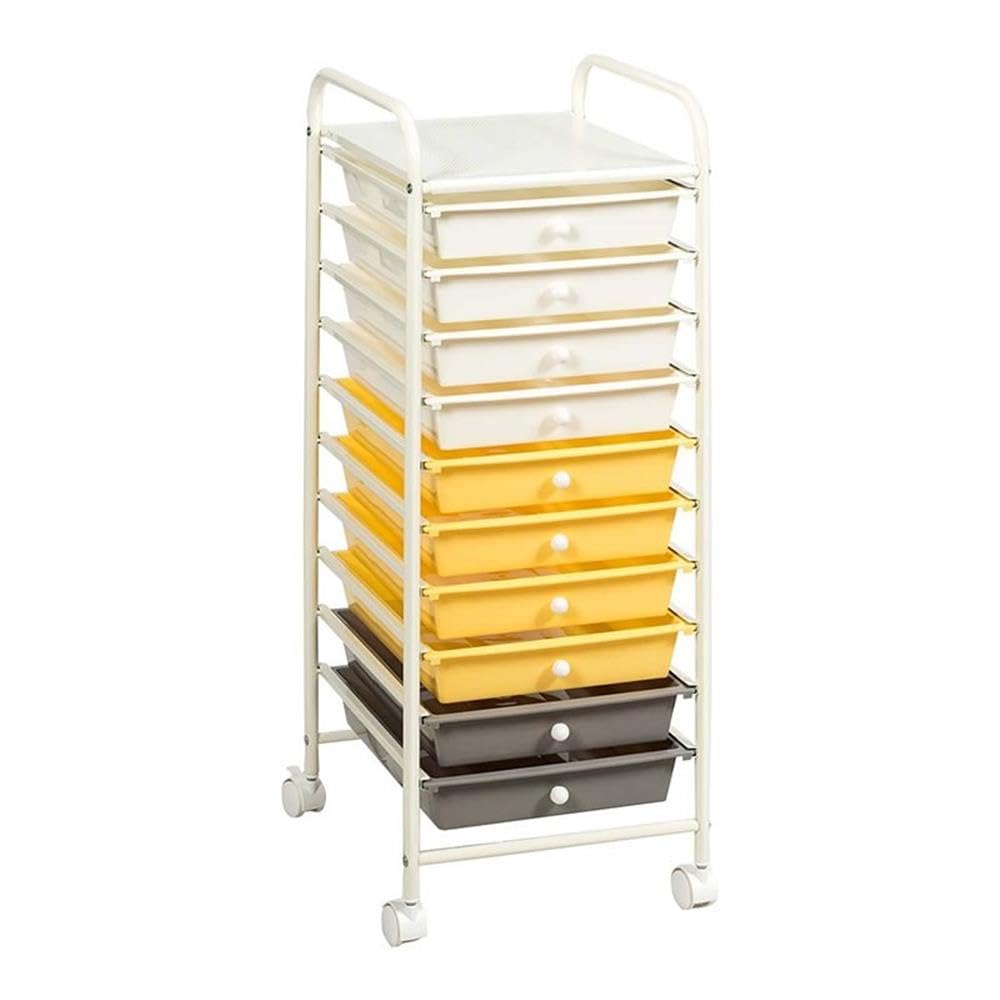 Rolling Storage Cart with 10 Drawers H75993