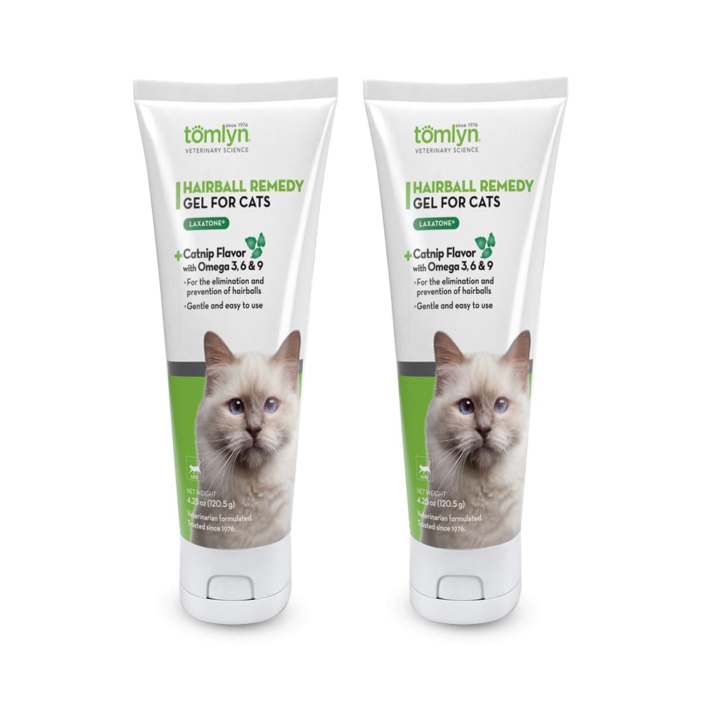 Catnip Flavored Hairball Remedy Gel for Cats, 4.25oz 2 Pack B6827