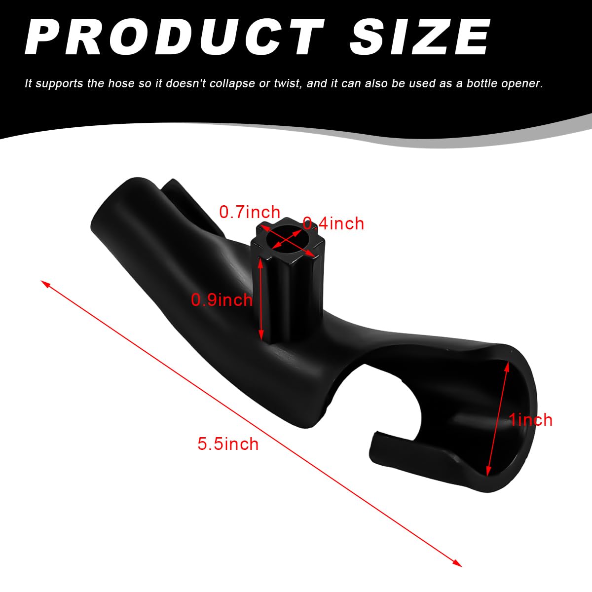 1" Plastic Hose Bender with Jug Opener Z8603