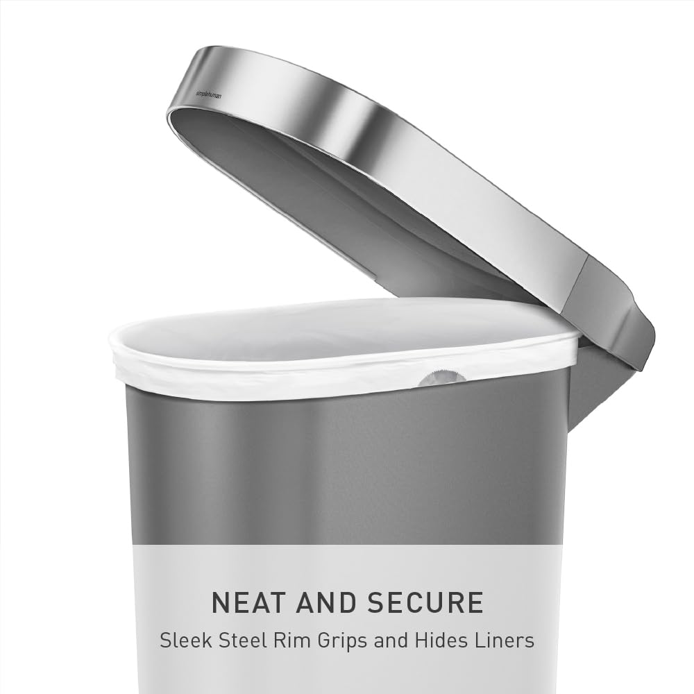 40L Stainless Steel Step Trash Can R63939