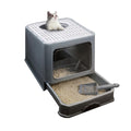 Foldable Enclosed Cat Litter Box with Lid L805926