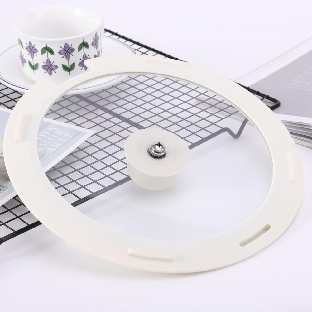 Silicone Pot Lid With Tempered Glass F331516