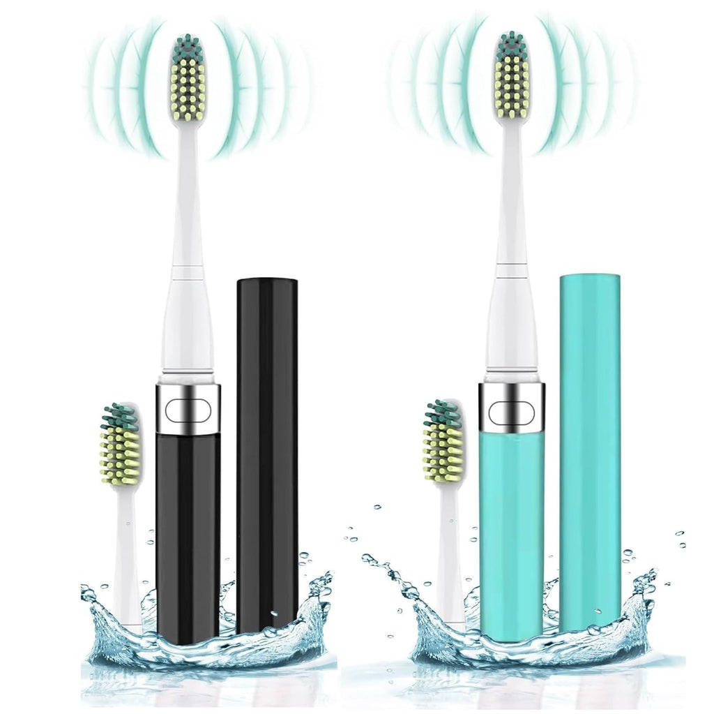 Black Blue 2-Pack Travel Electric Toothbrush Z525