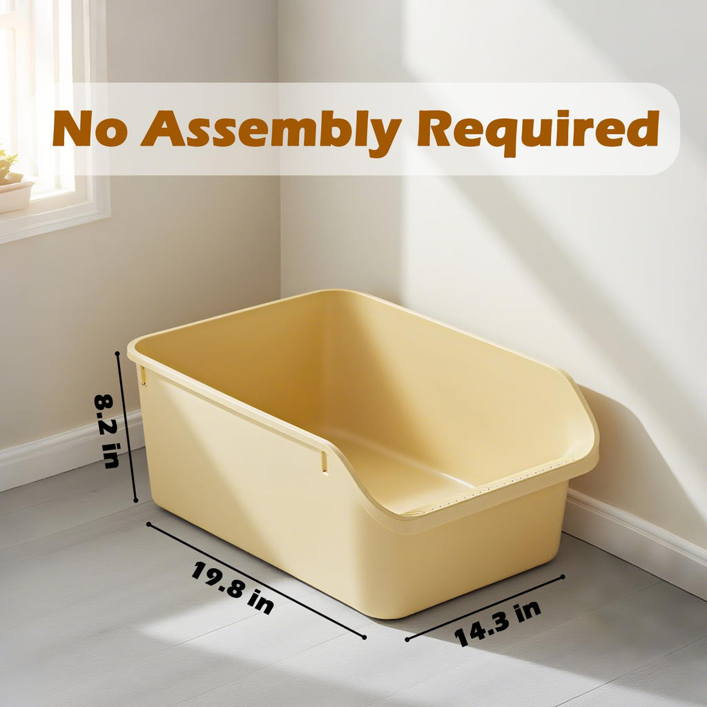 Large High Sides Cat Litter Box D450