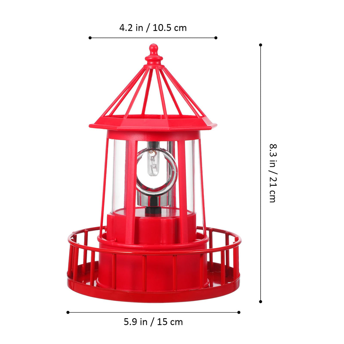 Solar Rotating Lighthouse Garden Light K756139