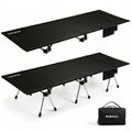 Height Adjustable Black Camping Cot S137070