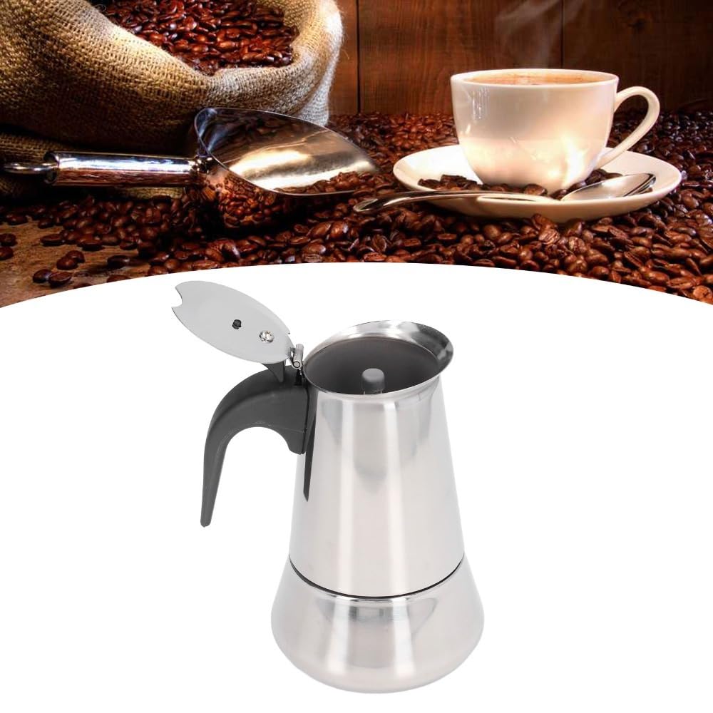 4 Cup Stainless Steel Stovetop Moka Pot V42876