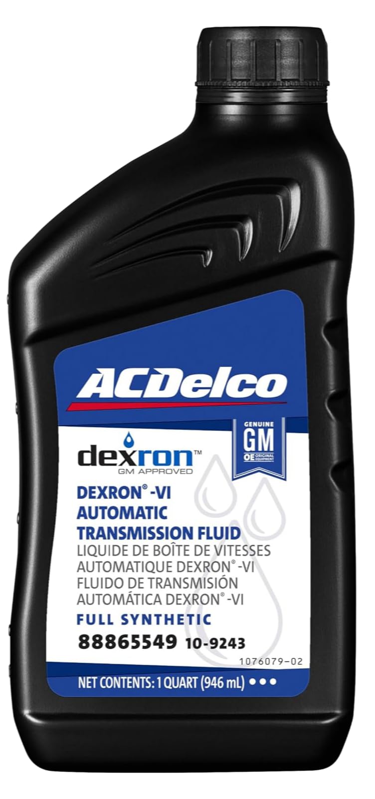 Dexron VI Full Synthetic Automatic Transmission Fluid 1 qt Case of 12 F804521