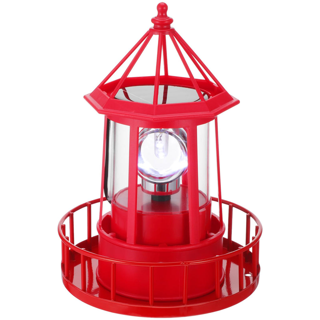 Solar Rotating Lighthouse Garden Light K756139