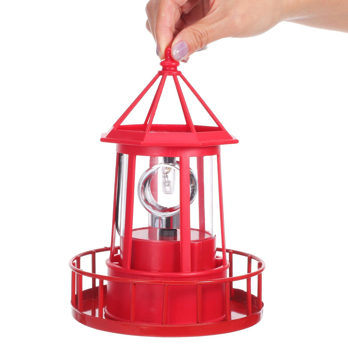 Solar Rotating Lighthouse Garden Light K756139