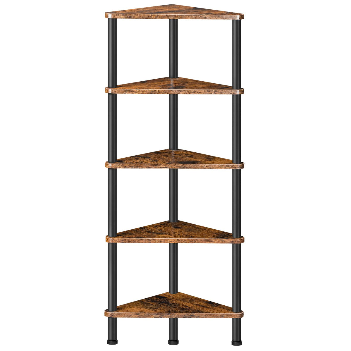 5-Tier Corner Bookshelf with Metal Frame A255