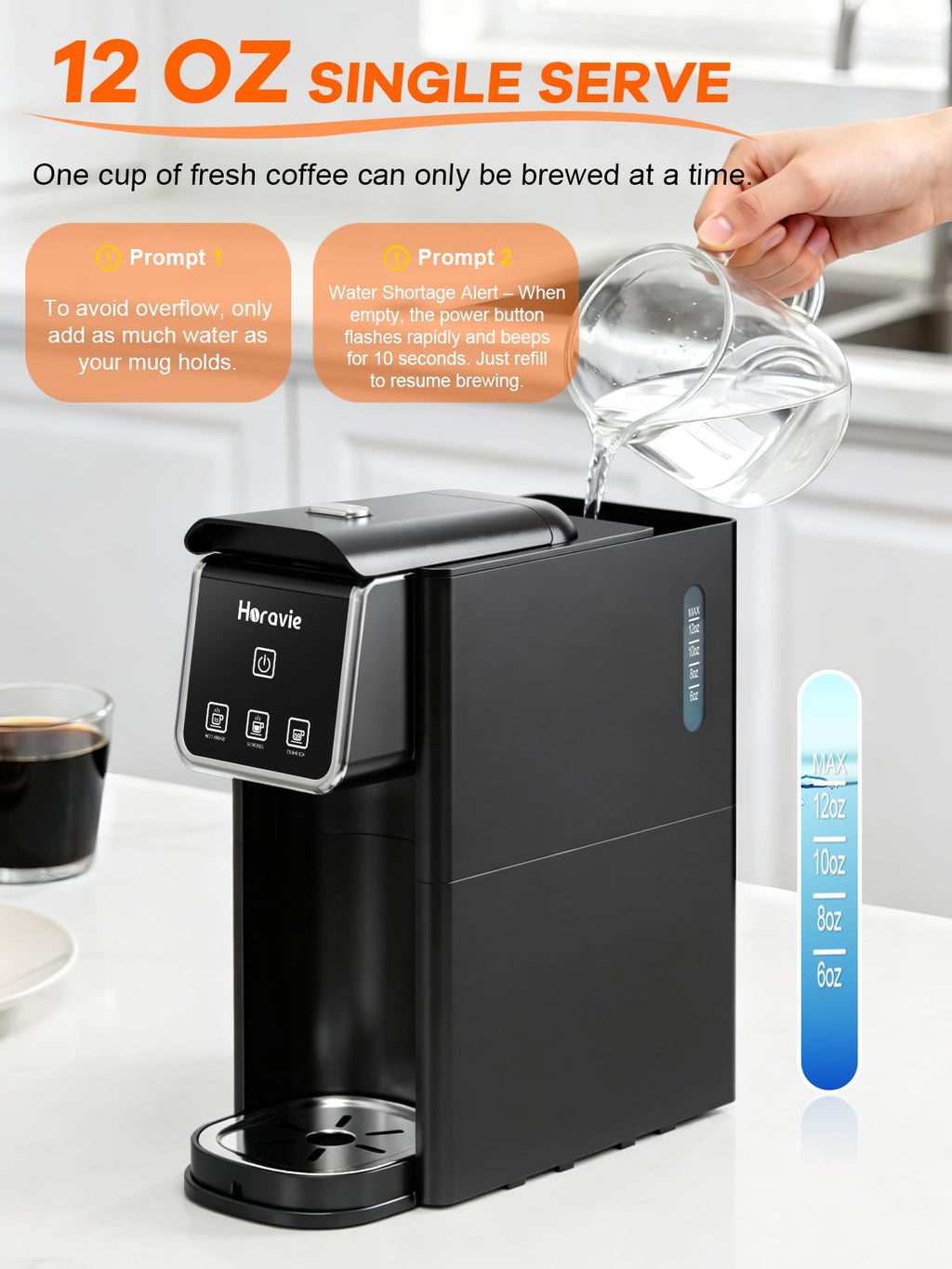 Black Single Serve Coffee Maker M956797