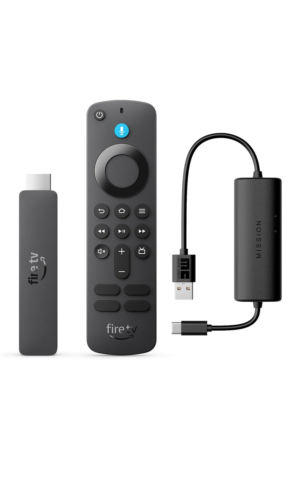 Fire TV Stick HD with USB-C Power Cable P241