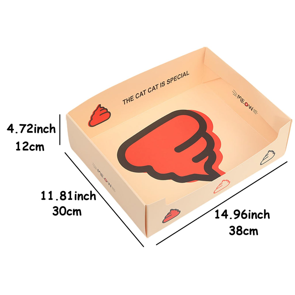 Disposable Foldable Cardboard Cat Litter Box N180