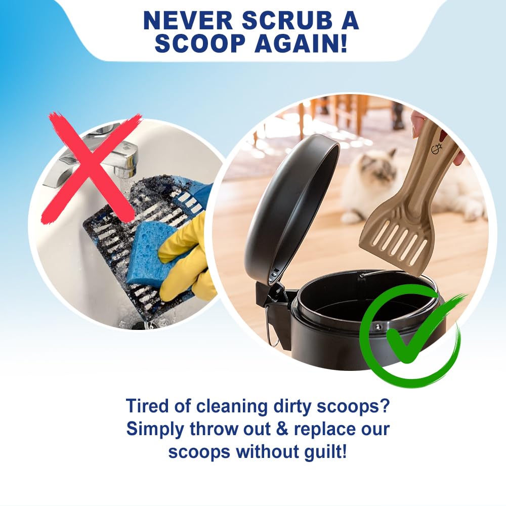 Disposable Cat & Rabbit Litter Scoops 6-Pack S53769