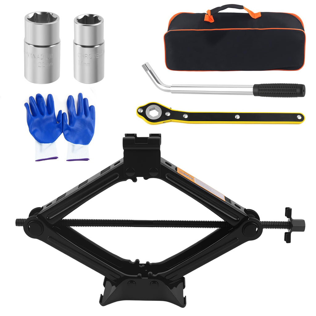 2 Ton Heavy Duty Scissor Jack Set L68069