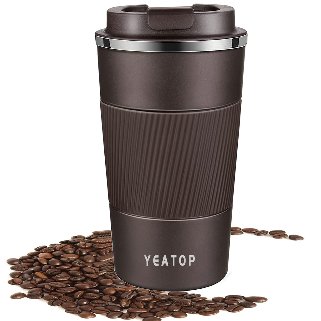 16 oz Stainless Steel Insulated Travel Coffee Mug with Lid V87288