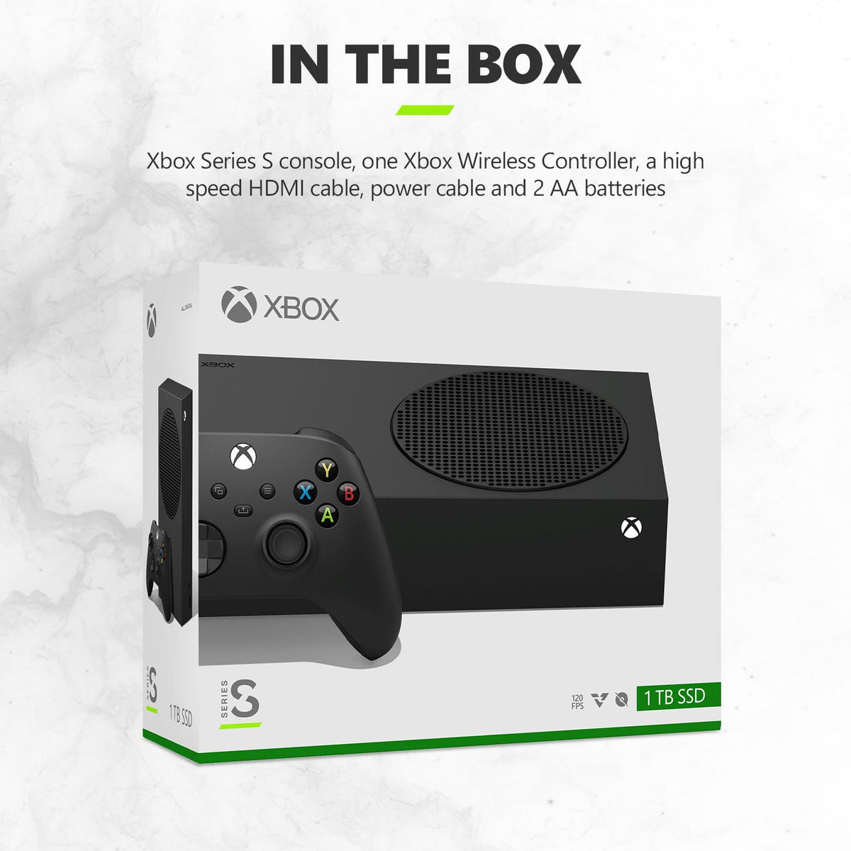 Xbox Series S 1TB SSD Console Carbon Black Wireless Controller N519