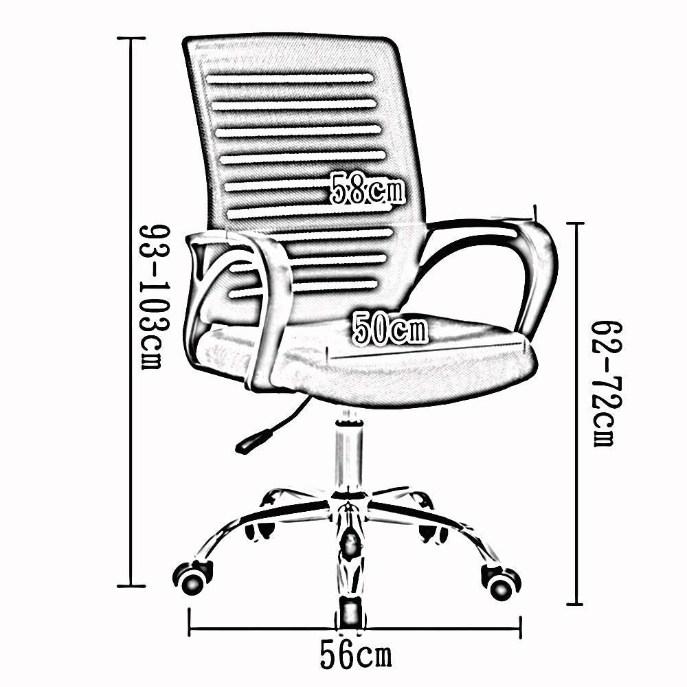 Orange Black Frame Ergonomic Mesh Swivel Chair A2402