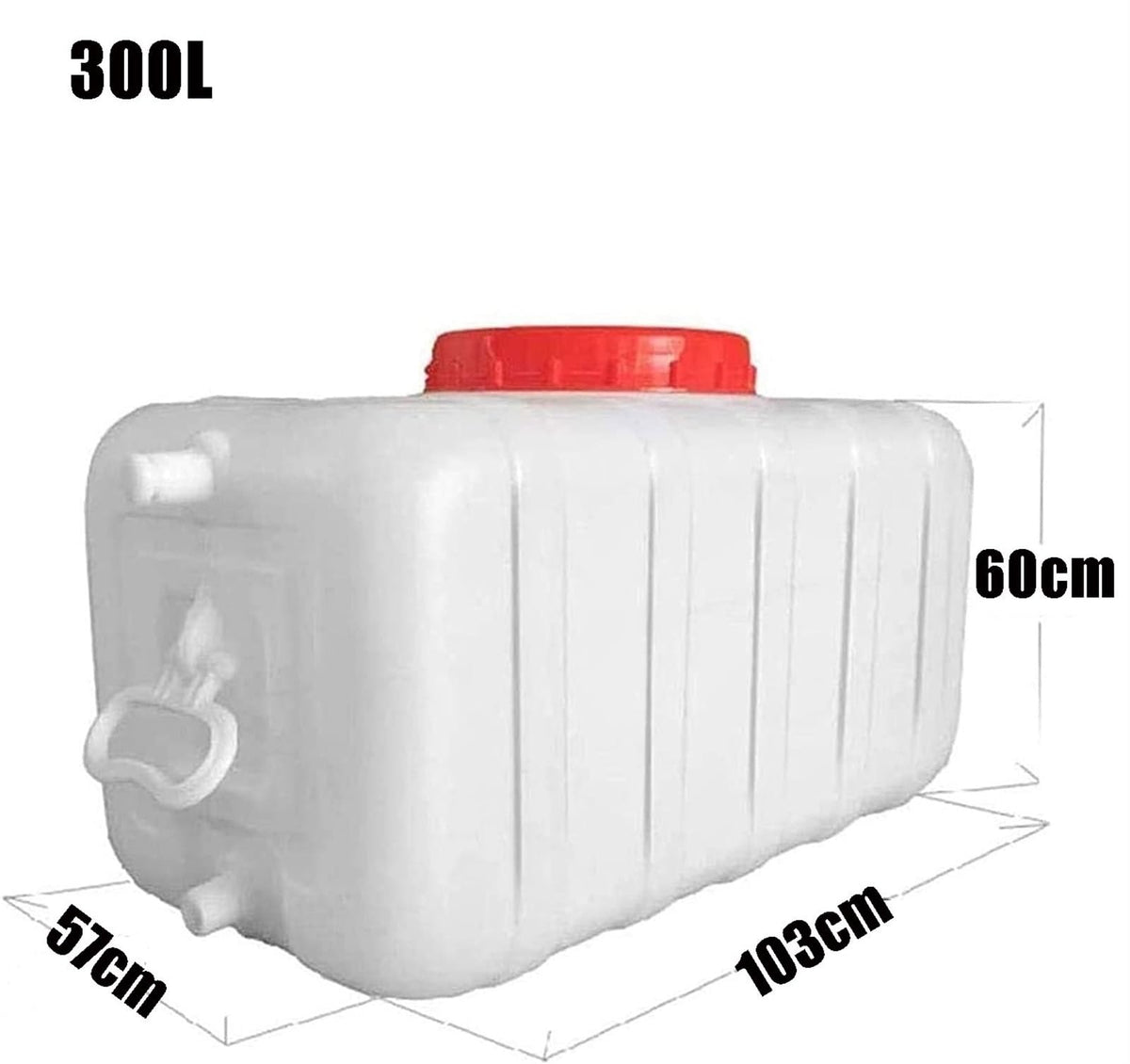 50L White Water Storage Tank with Water Outlet N98285