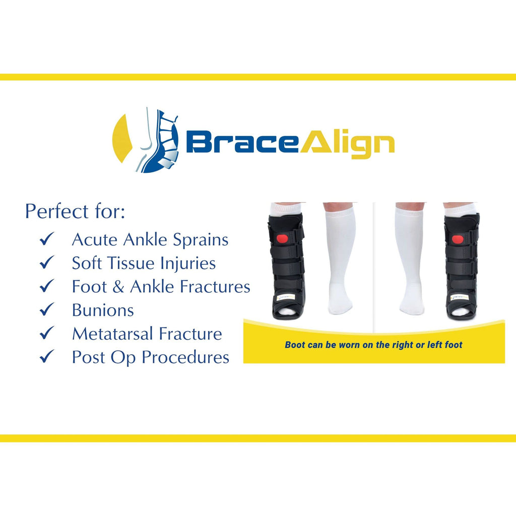 Tall CAM Walker Boot + Ankle & Foot Ice Pack Cold Wrap A210454