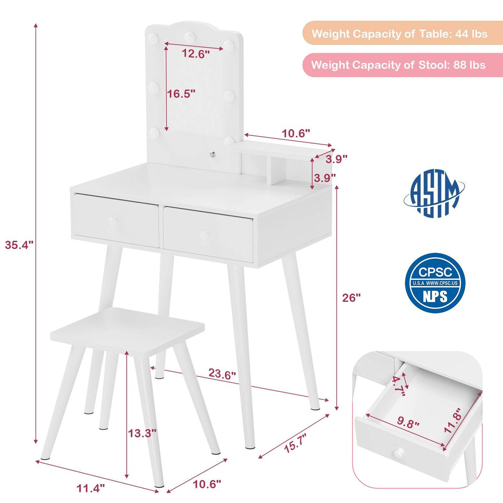 Kids Vanity and Chair Set P54840