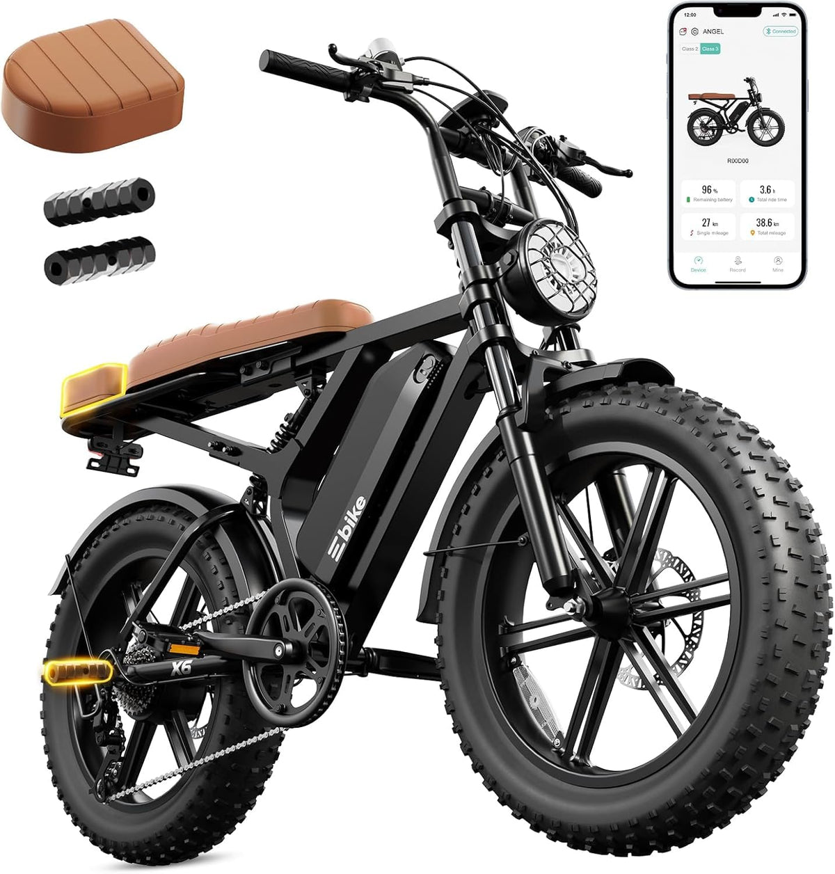 Electric Bike 48V 15 Ah Battery 2000W Peak Motor Z41570