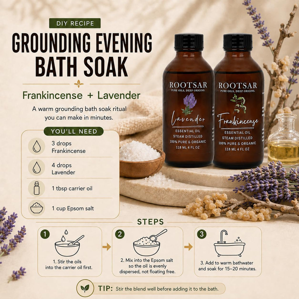 2 Pack Frankincense and Lavender Essential Oils 4 Fl Oz X631