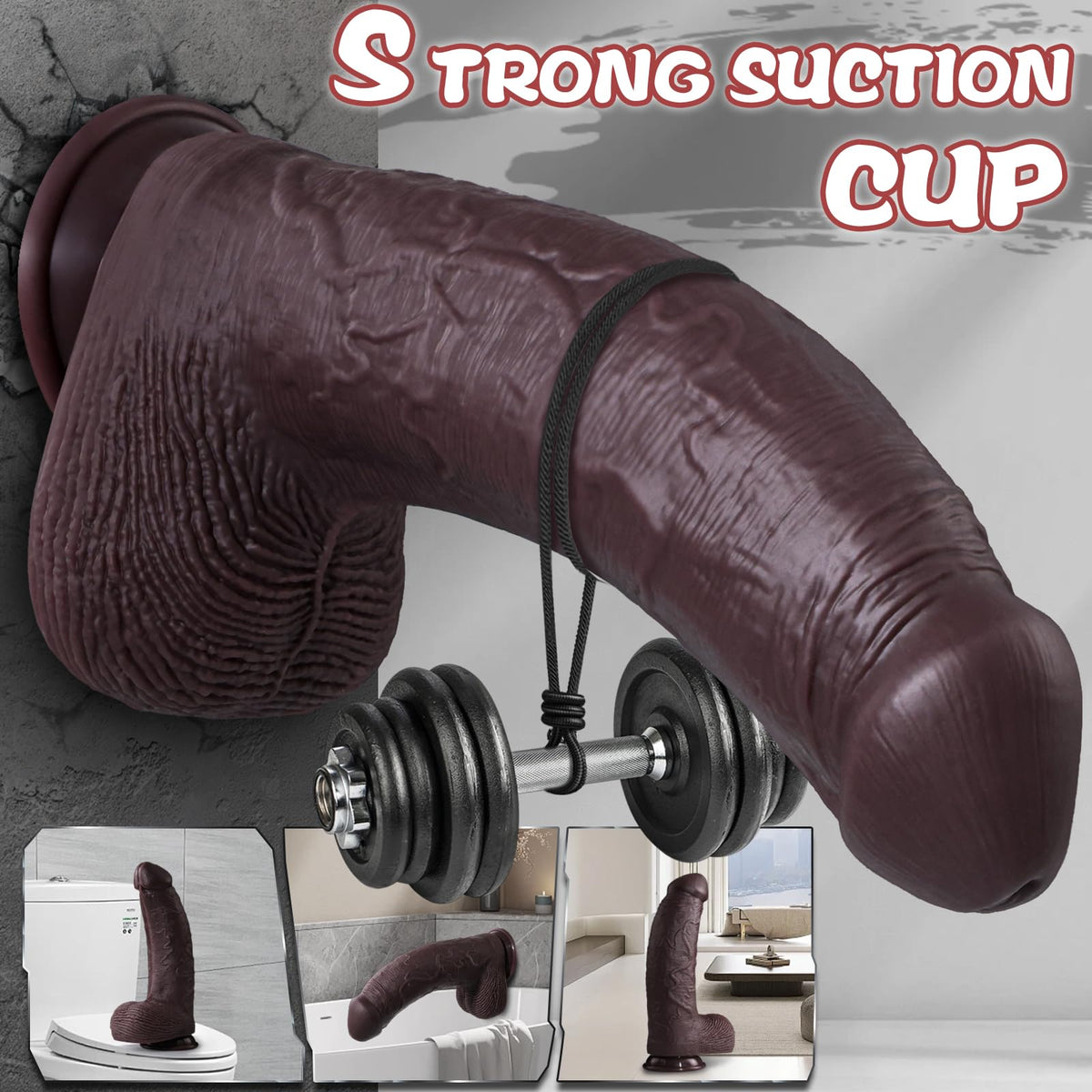 12 inch Black Silicone Dildo R473641