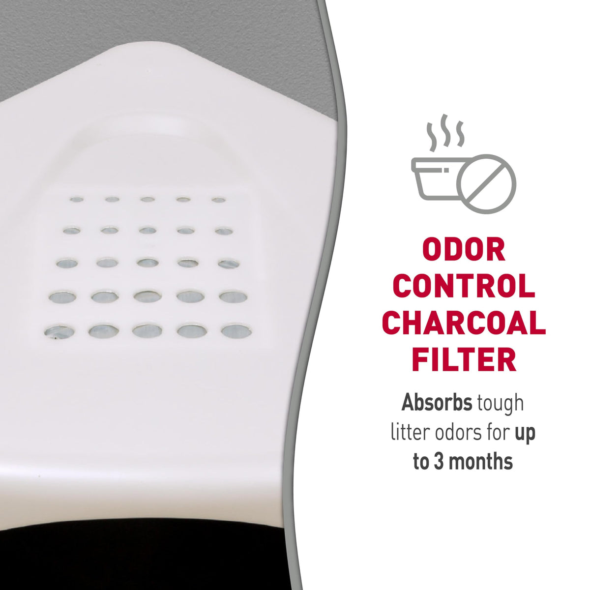Hooded Corner Cat Litter Box with Charcoal Filter C282270