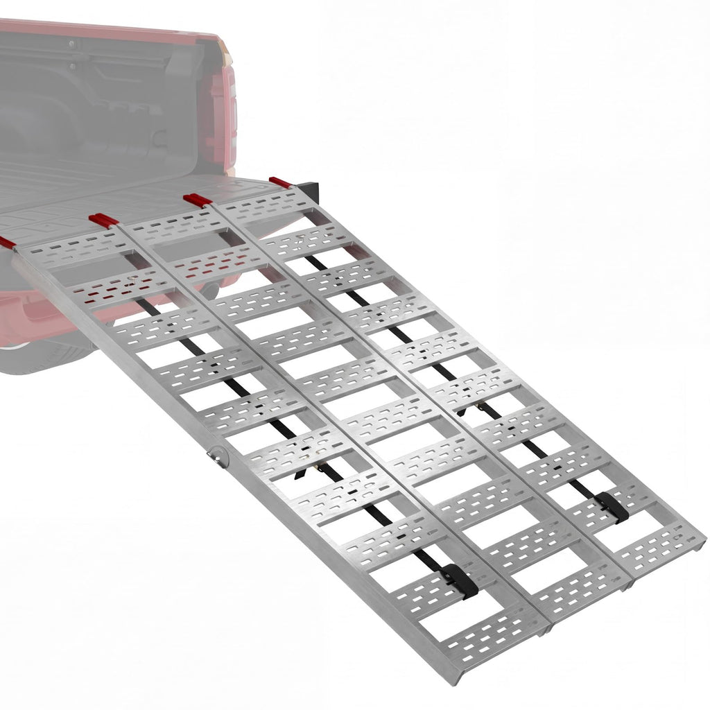Tri-Fold Aluminum Loading Ramp, 1500 lbs Capacity, 76''L × 50''W N813