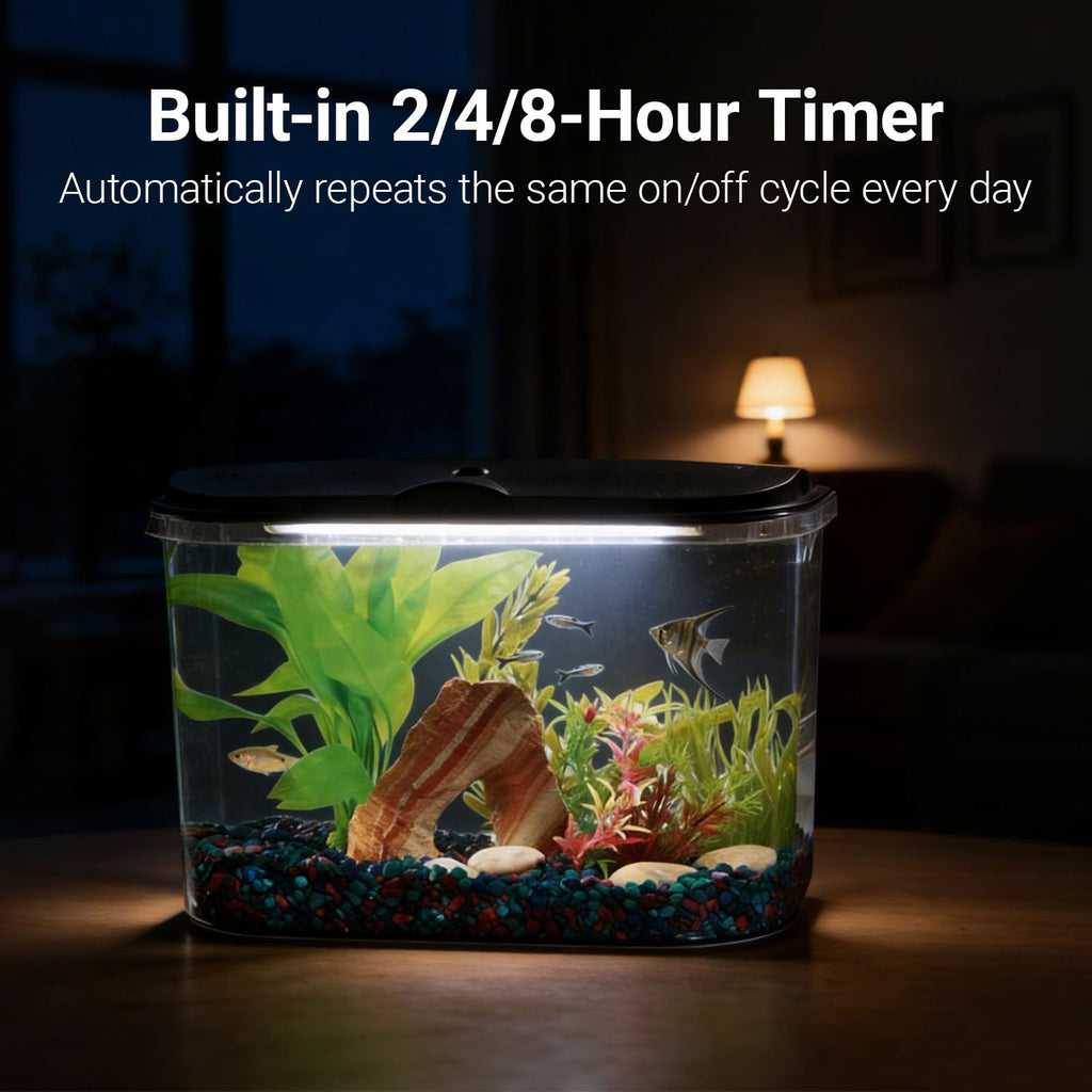5-Gallon Aquarium Kit with LED Lighting and Power Filter D7591