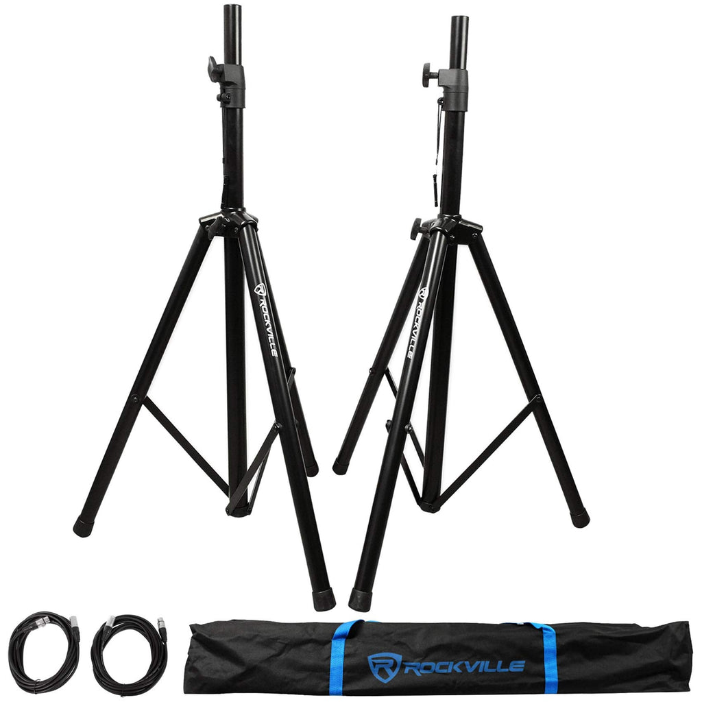 8" Powered DJ PA Speaker 2-Pack with Stands Z654809