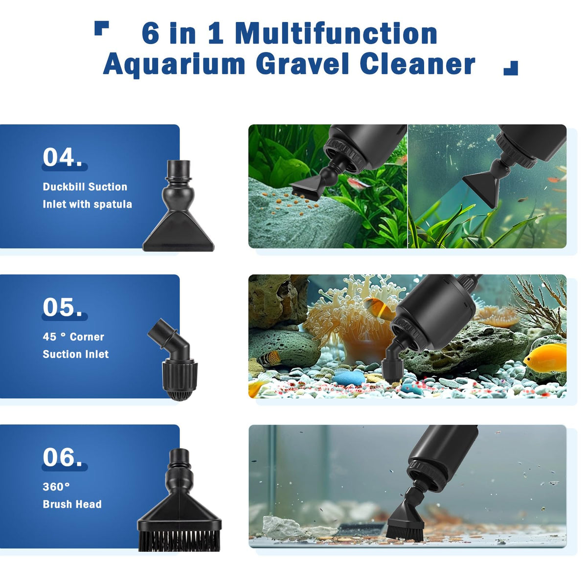Electric Aquarium Gravel Cleaner K212