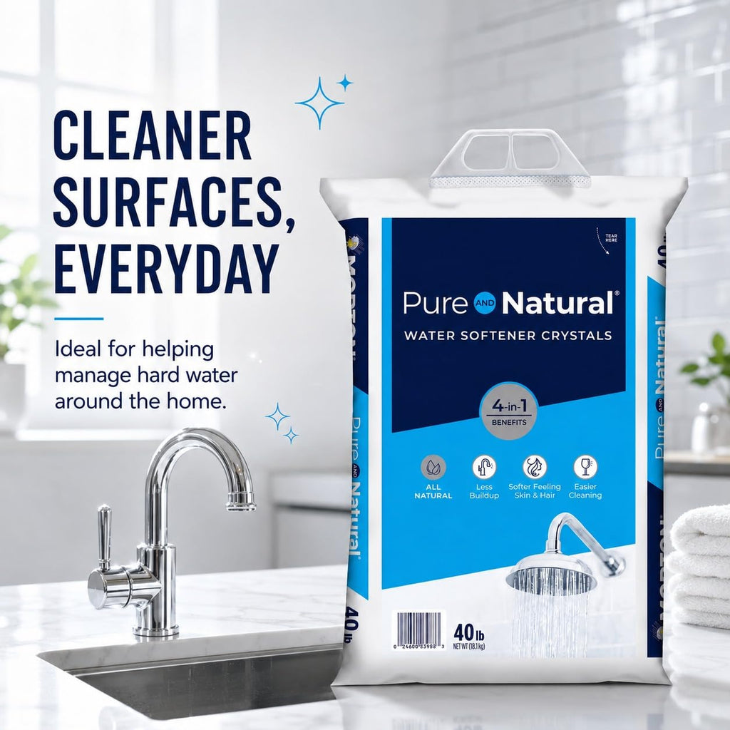 Water Softener Salt Crystals 40 lb 2 Pack J29714