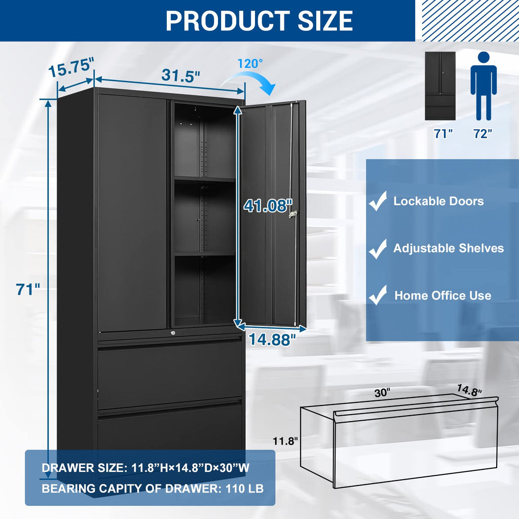 Metal Cabinets with Lockable Drawers and Doors O703