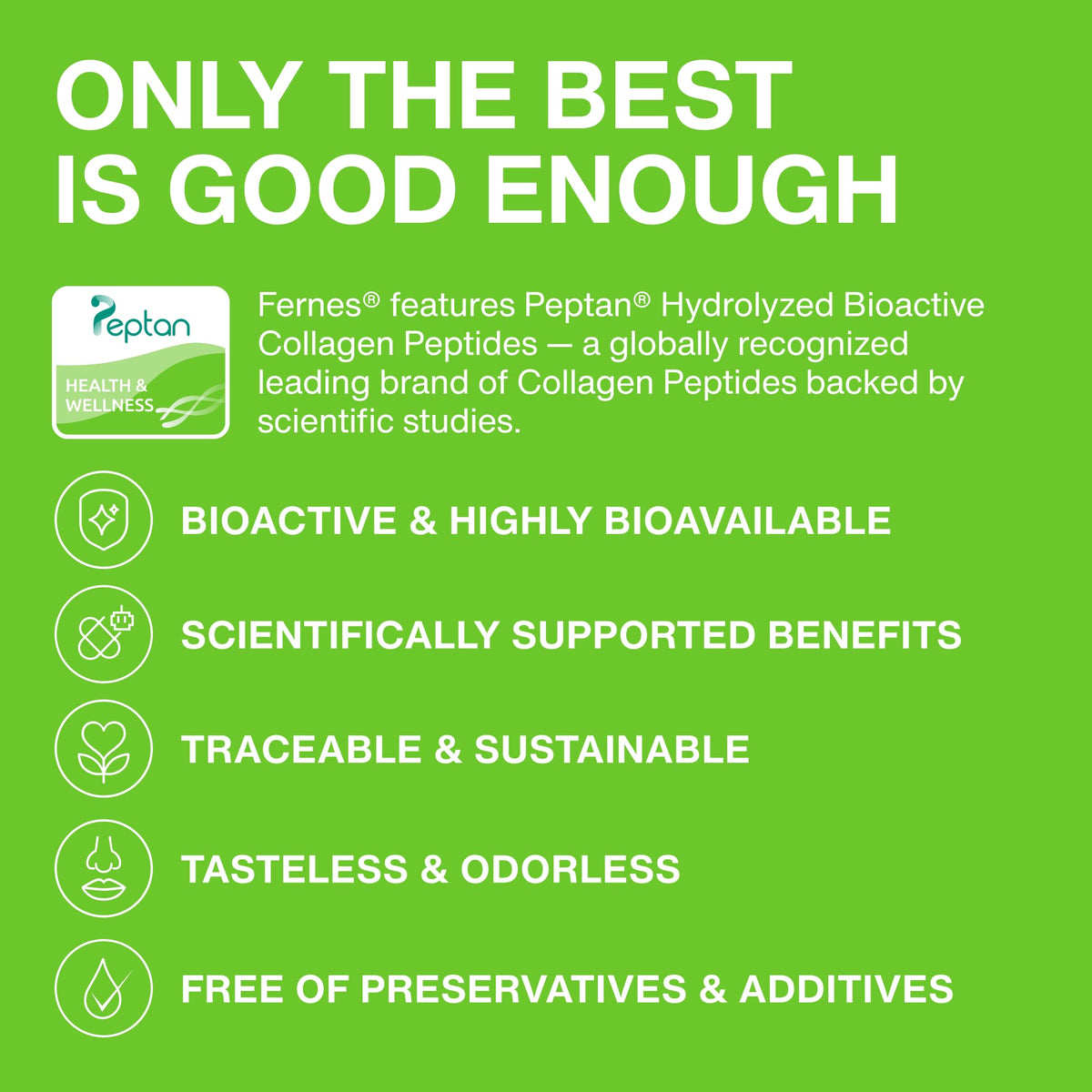 Collagen Peptides Type I & III Hydrolyzed Protein J368