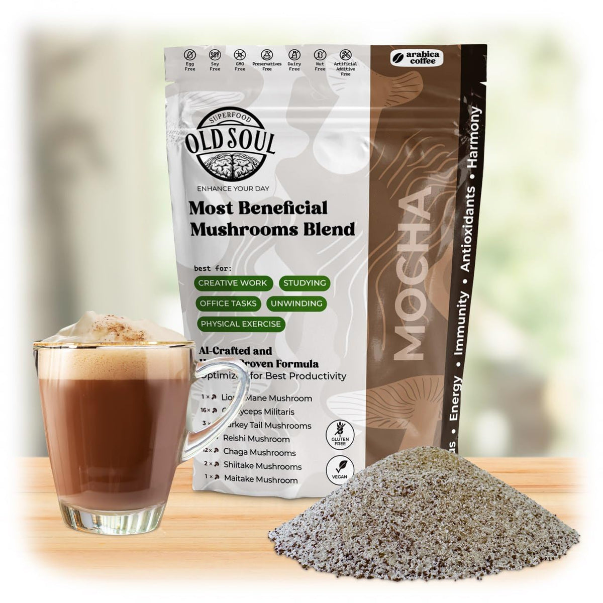 Black Coffee Blend Arabica 14 Ounce Mocha I46565