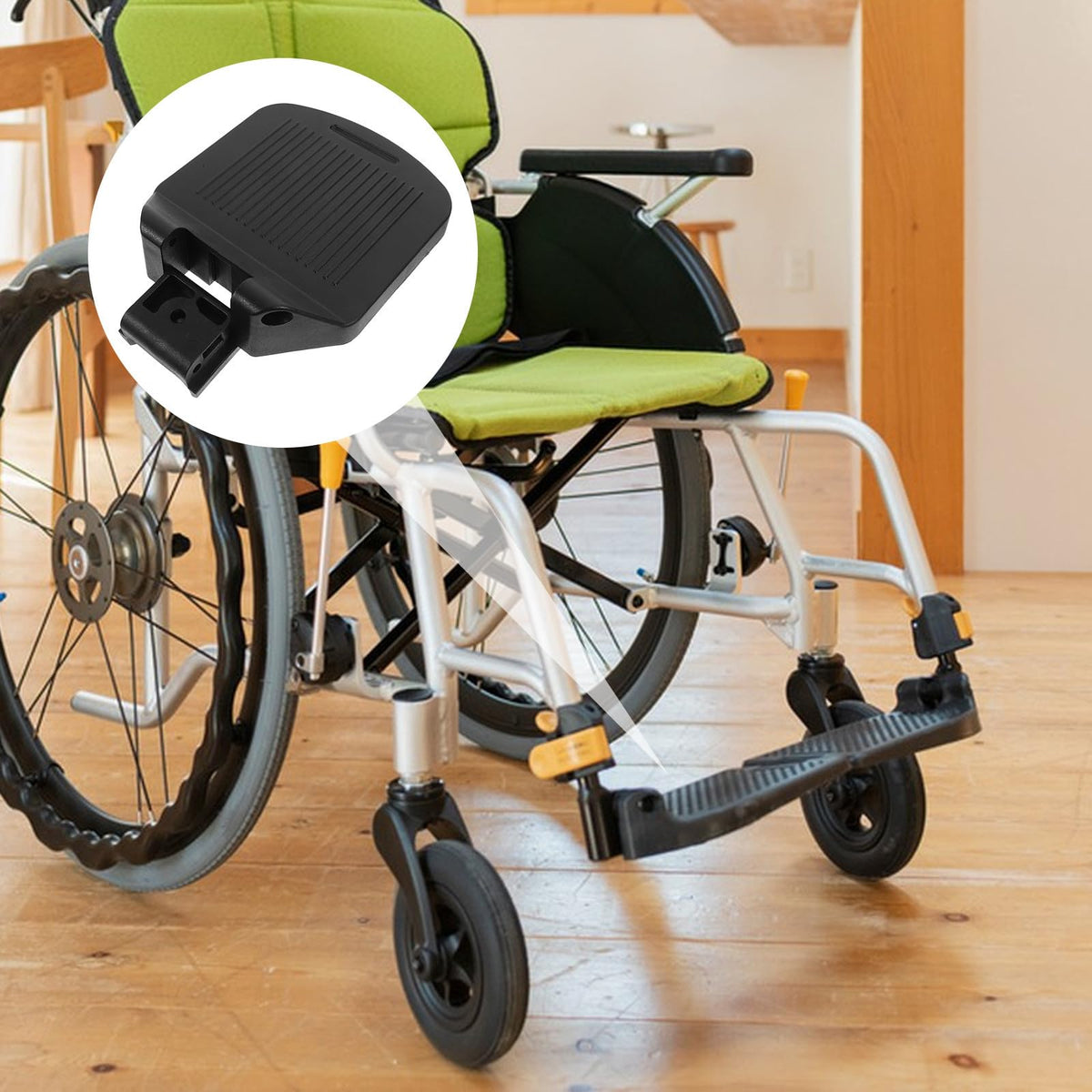 Heavy Duty Adjustable Wheelchair Footrest Pedals P6690