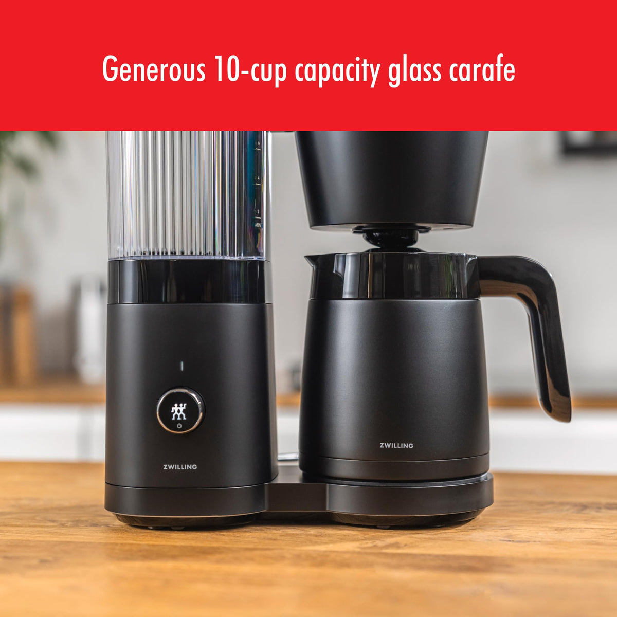 Black 10 Cup Drip Coffee Maker with Thermo Carafe R316785