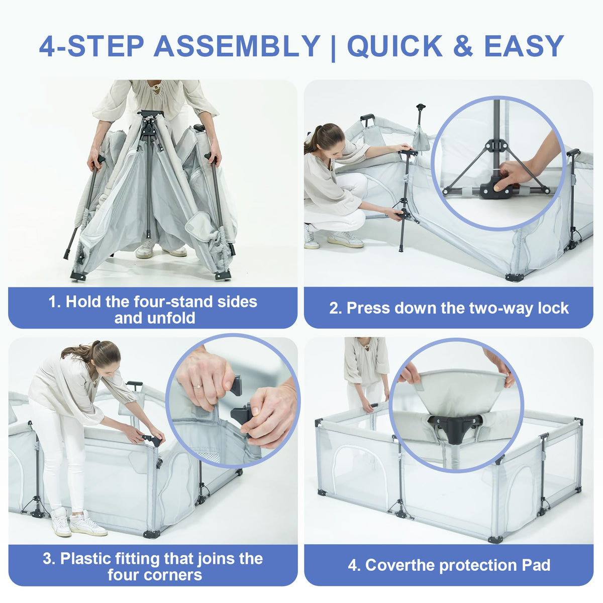 Foldable Baby Playpen L422