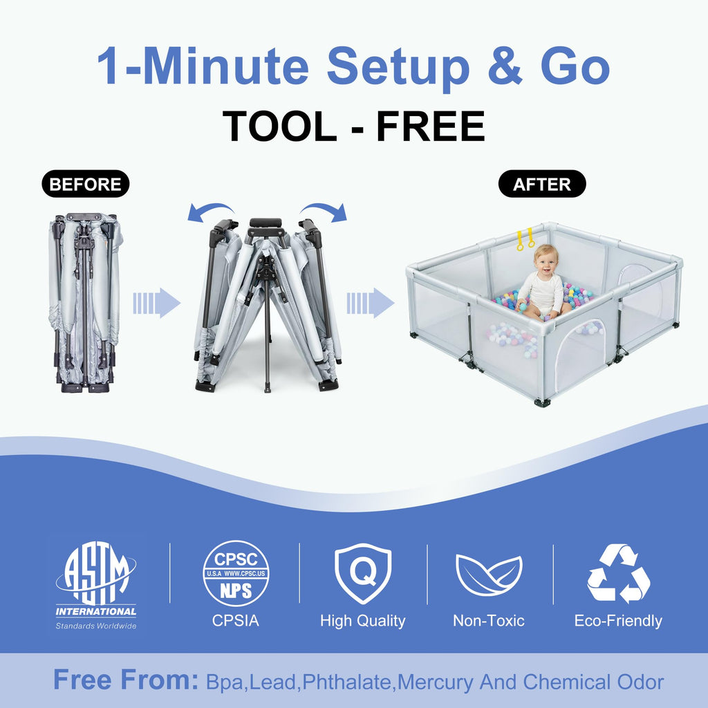 Foldable Baby Playpen L422